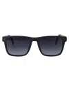 Tommy Hilfiger Grey Teal Eco Polyamide Sunglasses In Black
