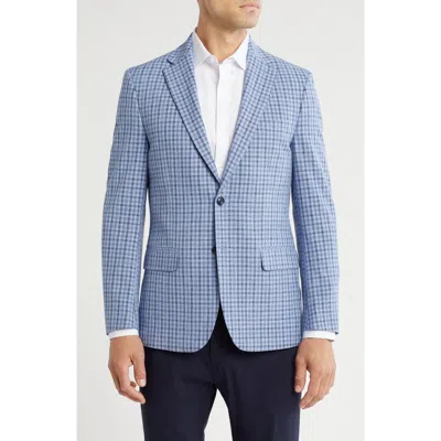 Tommy Hilfiger Grid Stretch Suit Jacket In Blue