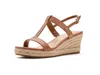Tommy Hilfiger Guilieo Women's Wedge Shoes Medium Natural: 7.5 M In Brown