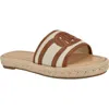 Tommy Hilfiger Hadjea Espadrille Slide Sandal In Natural/british Tan