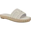 Tommy Hilfiger Hadjea Espadrille Slide Sandal In Silver/white