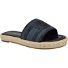 Tommy Hilfiger Hadjea Espadrille Slide Sandal In Vintage Blue/marine
