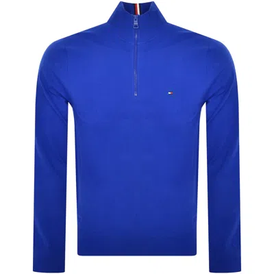 Tommy Hilfiger Half Zip Sweatshirt Blue