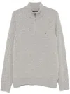 TOMMY HILFIGER HALF-ZIP WOOL SWEATER