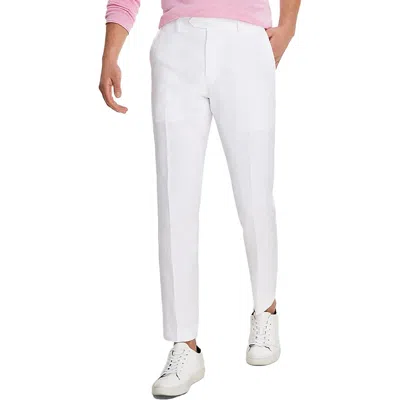 Tommy Hilfiger Hall Mens Linen Dress Pants In White