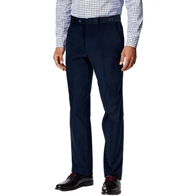 Tommy Hilfiger Hall Mens Stretch Corduroy Dress Pants In Blue