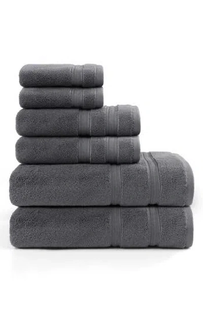 Tommy Hilfiger Harborside Terry Towel 6-piece Towel Set In Gray
