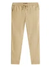 Tommy Hilfiger Harlem Relaxed Fit Tapered Pants In Linen Blend In Neutral