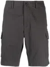 Tommy Hilfiger Harlem Logo-embroidered Cargo Shorts In Grey