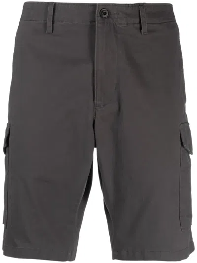 Tommy Hilfiger Harlem Logo-embroidered Cargo Shorts In Grey