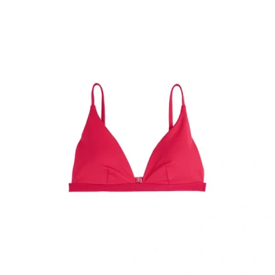 Tommy Hilfiger Haut De Bikini Triangle In Red