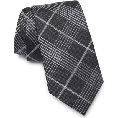 Tommy Hilfiger Hayden Plaid Tie In Black