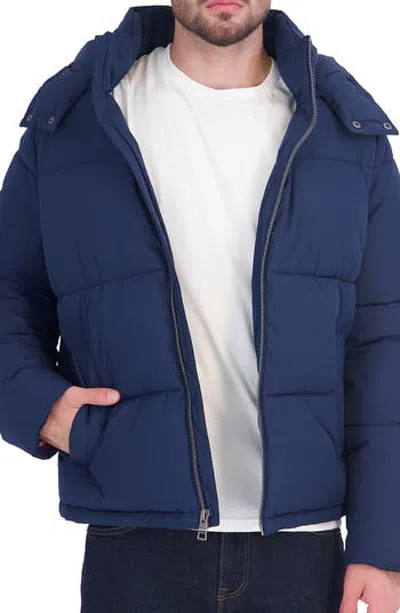 Tommy Hilfiger Heavyweight Hooded Puffer Jacket In Blue