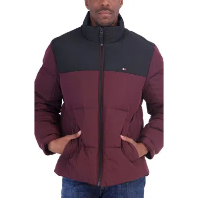 Tommy Hilfiger Heavyweight Puffer Jacket In Burgundy
