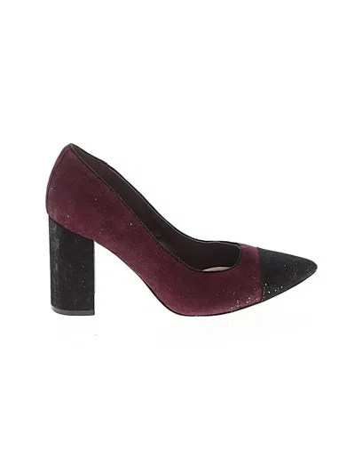 Pre-owned Tommy Hilfiger Heels In Burgundy