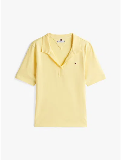 Tommy Hilfiger Heritage 1985 Pique Polo In Citronella