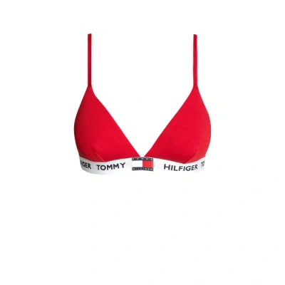 Tommy Hilfiger Heritage Padded Triangle Bra In Red
