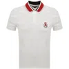 Tommy Hilfiger Herringbone Collar Polo White In White
