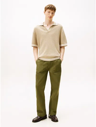 Tommy Hilfiger Herringbone Field Pant In Gray