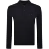 Tommy Hilfiger Herringbone Polo T Shirt Navy In Blue