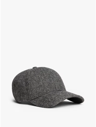 Tommy Hilfiger Herringbone Wool In Gray
