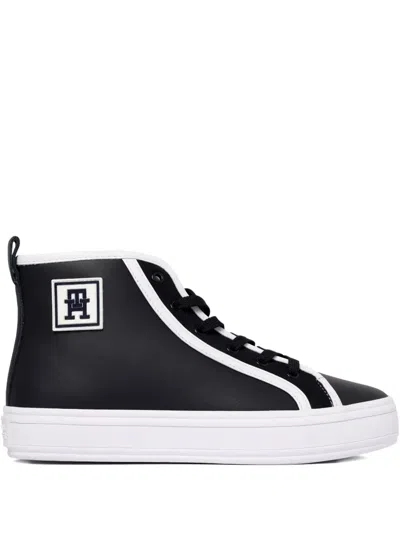 Tommy Hilfiger Hi-top Sneakers In Blue