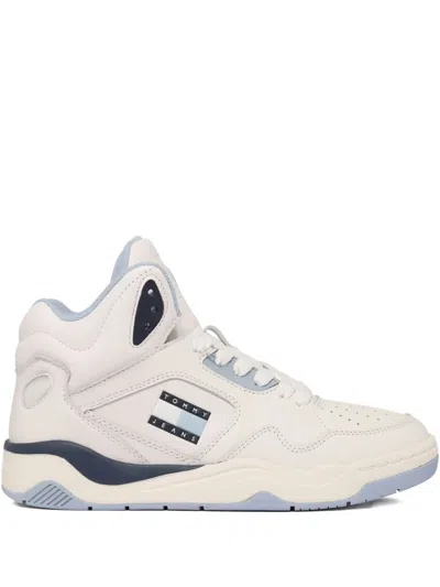 Tommy Hilfiger Hi-top Sneakers In Neutrals