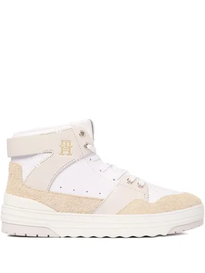 Tommy Hilfiger Hi-top Sneakers In White