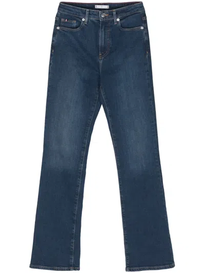 Tommy Hilfiger High-rise Bootcut Jeans In Blue