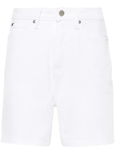 Tommy Hilfiger High-rise Denim Shorts In White