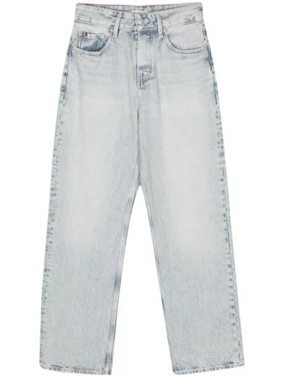 Tommy Hilfiger High-rise Straight Jeans In 蓝色