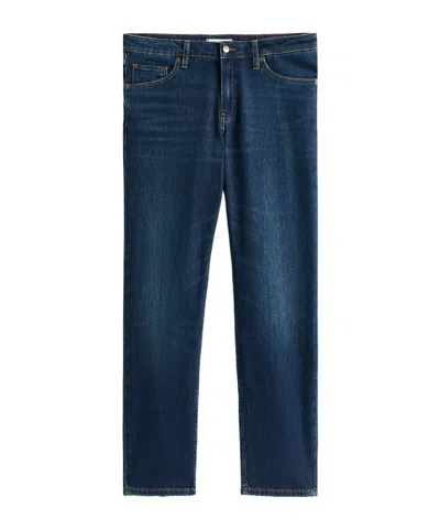 Tommy Hilfiger High Rise Straight Leg Jeans In Blue
