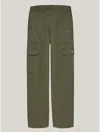 Tommy Hilfiger Women's Solid Modern Wide-leg Cargo Pants In Fatigue Green