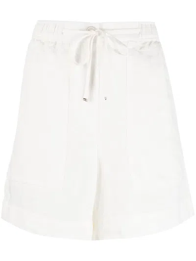 Tommy Hilfiger Linen Bermuda Shorts In White