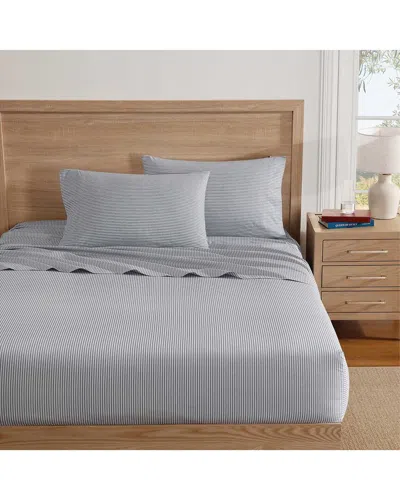 Tommy Hilfiger Highland Ticking Stripe Cotton Pillowcase Set In Gray