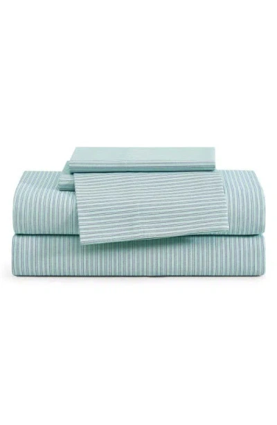 Tommy Hilfiger Highland Ticking Stripe Sheet Set In Green
