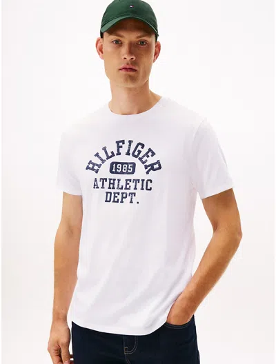 Tommy Hilfiger Hilfiger 1985 Athletic Logo T In White