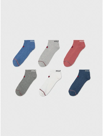 Tommy Hilfiger Hilfiger Ankle Sock 6 In Carbon Navy/multi