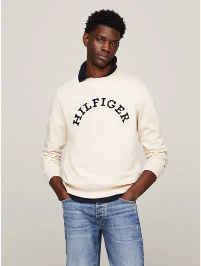 Tommy Hilfiger Hilfiger Arch Logo Sweatshirt In Calico Heather