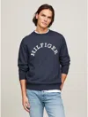 Tommy Hilfiger Hilfiger Arch Logo Sweatshirt In Navy