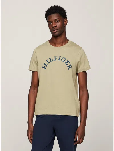 Tommy Hilfiger Hilfiger Arch Logo T In Faded Olive