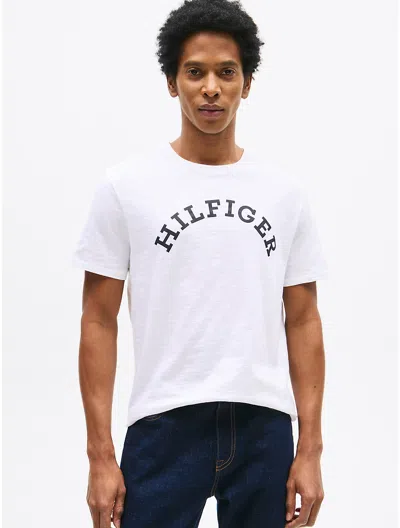 Tommy Hilfiger Hilfiger Arch Logo T In Optic White