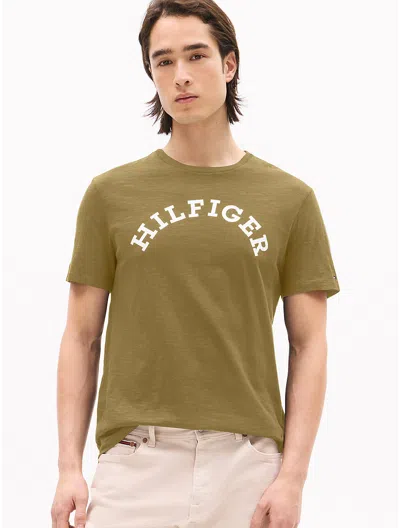Tommy Hilfiger Hilfiger Arch Logo T In Uniform Olive