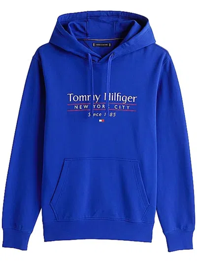 Tommy Hilfiger Hilfiger Center Stack Hoody Clothing In Blue