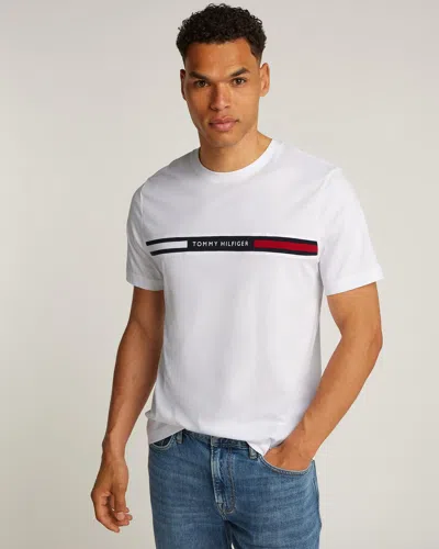 Tommy Hilfiger Hilfiger Chest Insert Mens T-shirt In White
