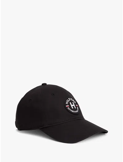 Tommy Hilfiger Hilfiger Circle Logo Cap In Black