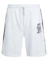 TOMMY HILFIGER HILFIGER COLLECTION MAN SHORTS & BERMUDA SHORTS WHITE SIZE L COTTON, ELASTANE