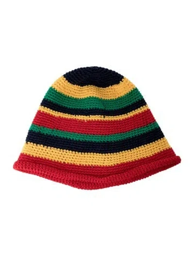 Pre-owned Tommy Hilfiger Hilfiger Collection Rasta Crochet Beanie In Blue