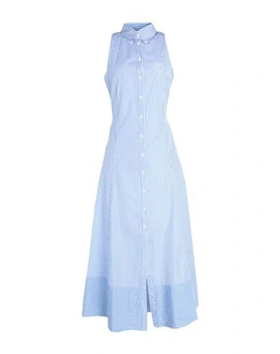 Tommy Hilfiger Hilfiger Collection Woman Maxi Dress Blue Size 10 Cotton