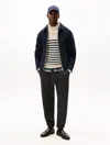 Tommy Hilfiger Hilfiger Crest Logo Heathered Sweatpant In Black